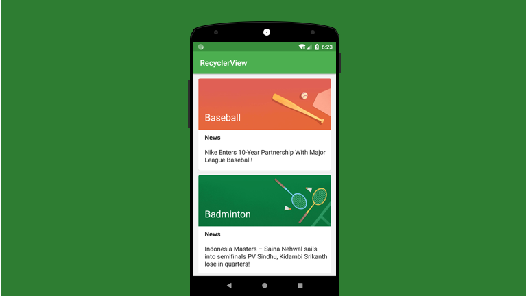 RecyclerView در اندروید - علیرضا پیر